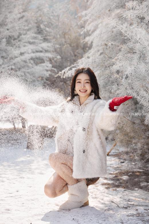 【门店同款】ENJOY冬季“暖冬软糖”双排扣毛毛外套 168843458 商品图7