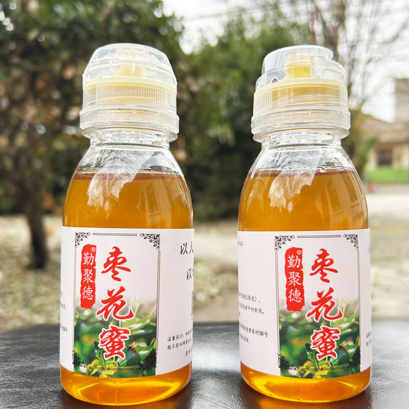 陕西米脂千年古枣花蜜｜黄河畔自然熟成，蜂蜜枣香浓郁膏体质感