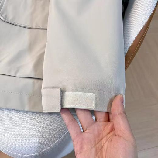 D122405冬季工装羊羔毛派克服大码宽松保暖大翻领海军领保暖外套女 商品图11