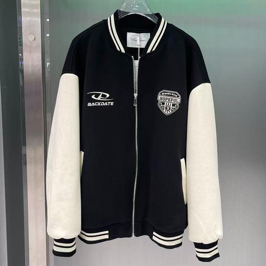 NC撞色拼接夹棉棒球服外套50915（黑）冬季954010420321 商品图1