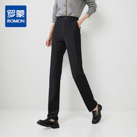 【松紧腰】罗蒙女士休闲裤长裤商务职业百搭纯色简约舒适显瘦裤子