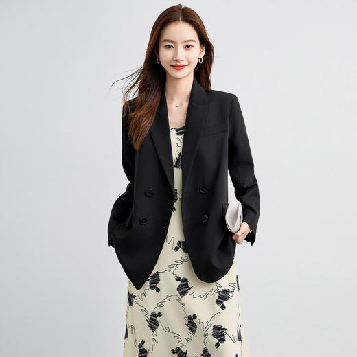 罗蒙女士西装外套时尚通勤休闲百搭气质干练职业气质有型西服外套 商品图1