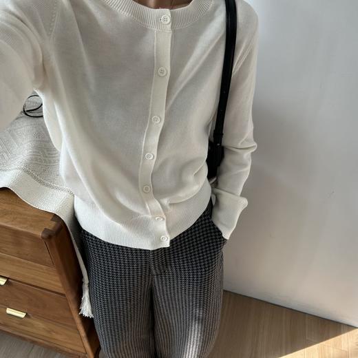老米优品🎈3-5天！软糯有质感！《48支绵羊毛混纺针织开衫》好品质基础款，细腻的不像话~ WY251223A 商品图6