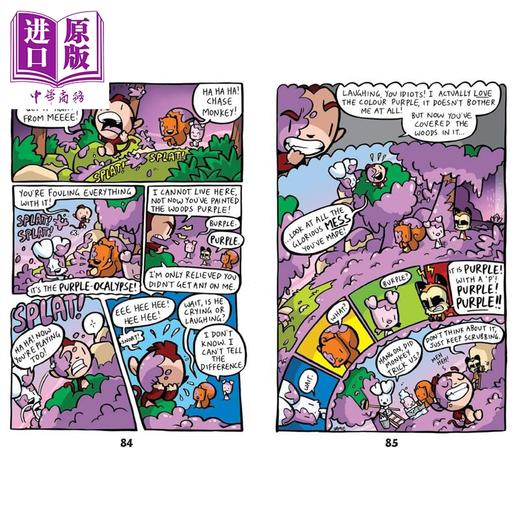 【中商原版】兔子大战猴子02 人类入侵 Bunny vs Monkey The Human Invasion 英文原版 儿童漫画故事书 幽默搞笑 进口童书7岁+ 商品图3