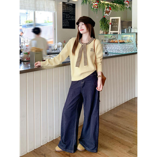 <曾小咸推荐>3.1现货秒杀！微信超特价！韩系学院风假两件毛衣 日常189.99 立减80 秒杀89.99！ 商品图1