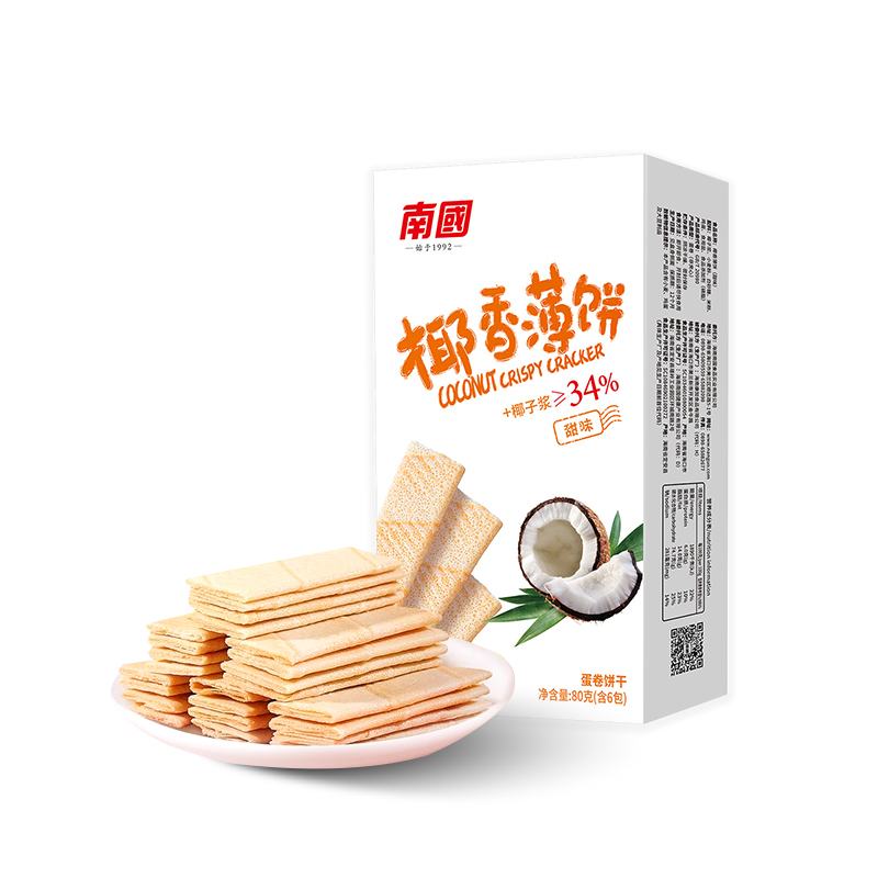 南国椰香薄饼甜味80g/盒