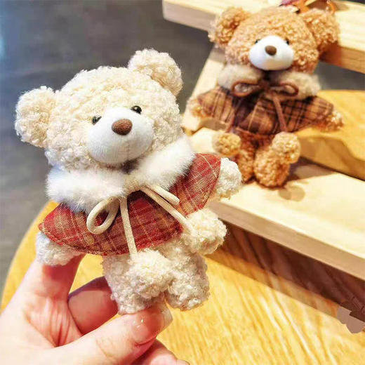 斗篷小熊毛绒挂件毛绒匙扣-纪念日百货门店同款168493806 商品图0