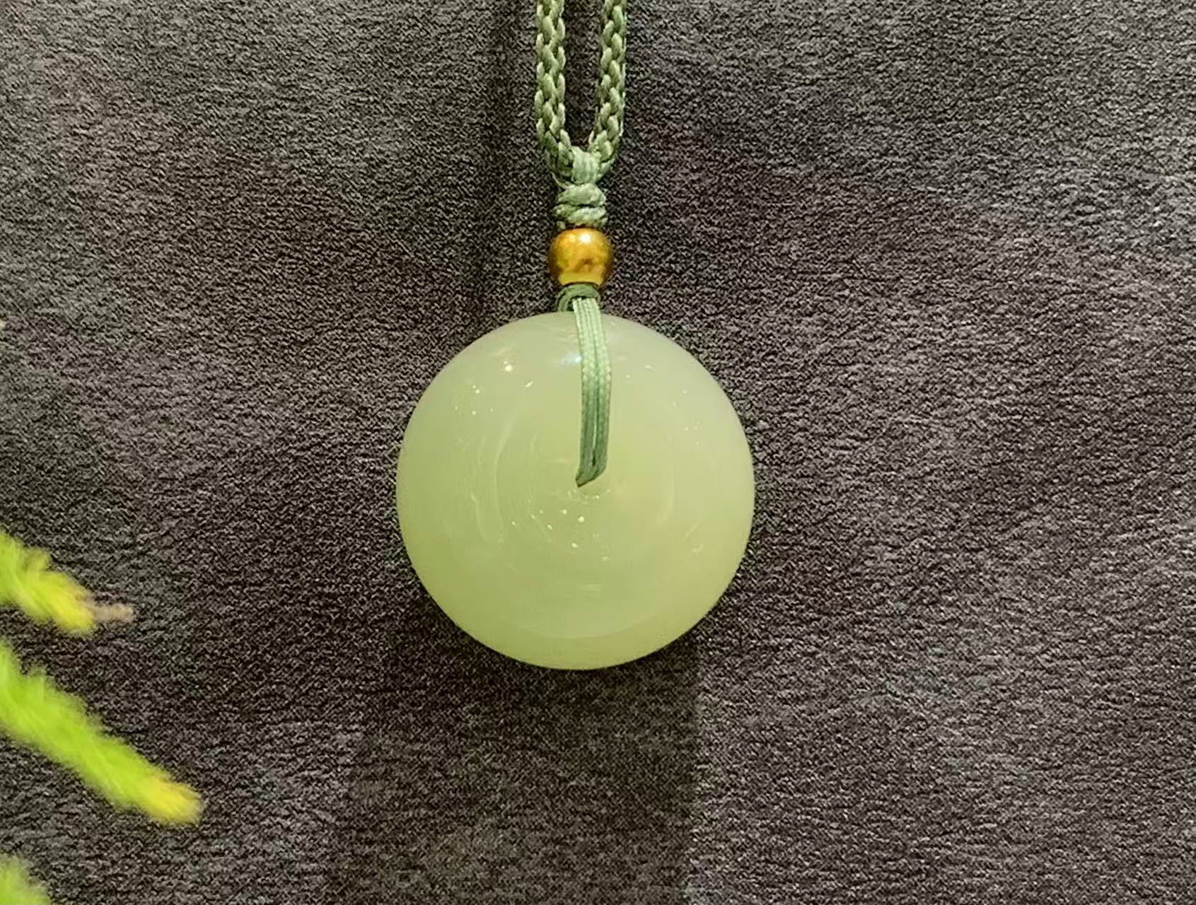 【御珠宫坊】翠青平安扣