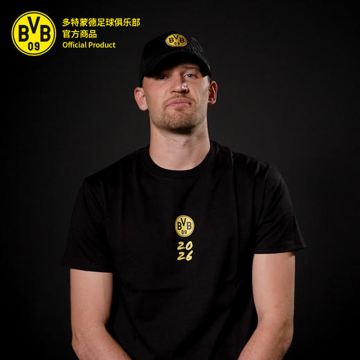【官方正版】多特蒙德足球俱乐部｜2026年骏马T恤马年收藏纪念短袖 商品图0