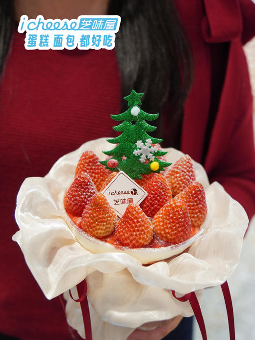 🎄草莓花束蛋糕 商品图1