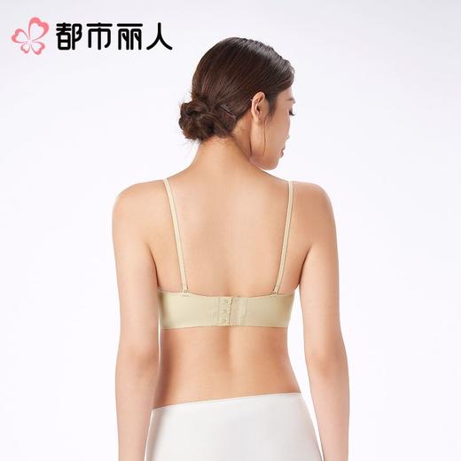 都市丽人内衣无罩杯薄文胸泳布内衣3/4杯内衣软尺码内衣三排四扣无钢圈LBC5B5 商品图2