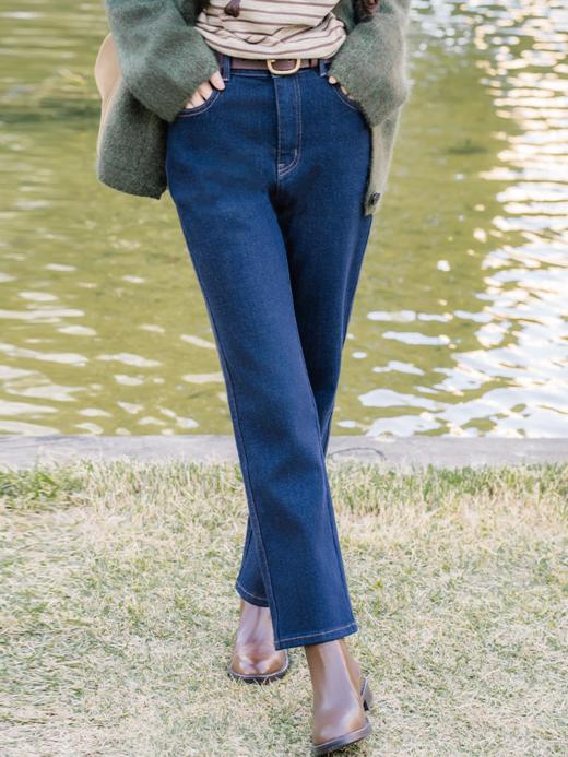 冬日裤王 抓绒烟管牛仔裤FCF3JEN150 商品图0