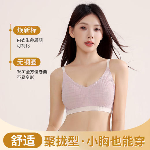 【BAIDAMA 泡泡蕾丝提拉内衣】调整型内衣 聚拢提拉防下垂 大码无痕U型美背 无钢圈收副乳 运动文胸罩 纳米变色焕新黑科技提示 商品图3
