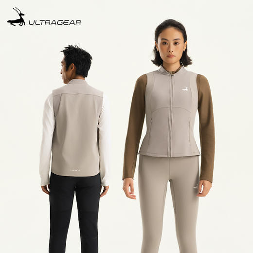 优极UG 薄绒软壳跑步马甲 商品图0