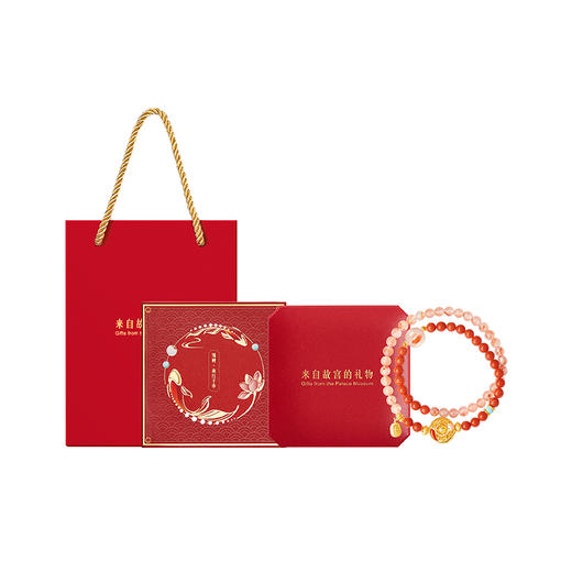 【故宫饰品】锦鲤南红手串玛瑙沉香手链文创新年本命年生日礼物女生 商品图9