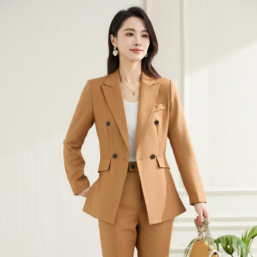 【上衣+裤子】罗蒙女士西服套装两件套时尚商务气质干练百搭日常两件套 商品图1
