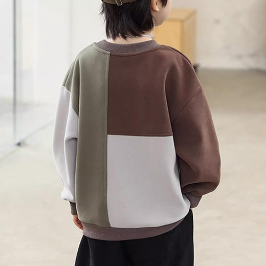 裁缝学苑TQ188童装男童拼接款卫衣纸样儿童打底衫圆领新款韩版上衣样板 商品图1