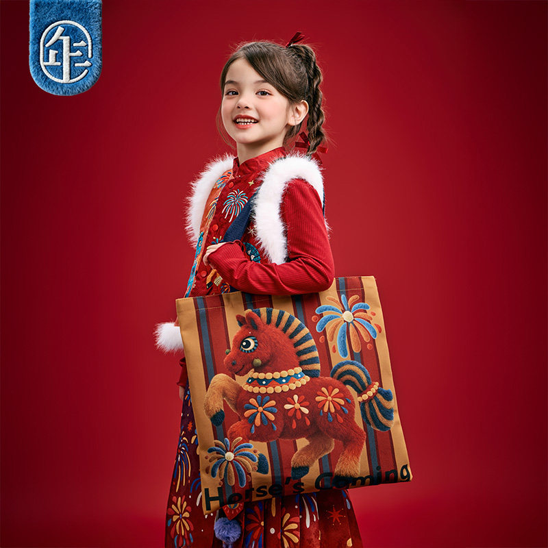 【好事到来帆布包】年衣童装提包新款新中式帆布包手提袋