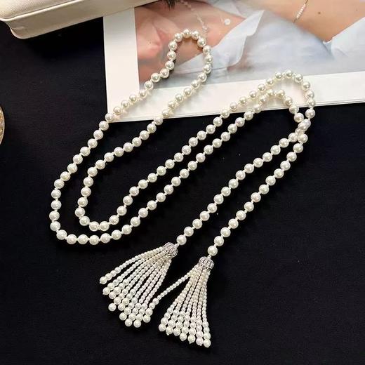 法式珍珠流苏项链（随货发） 商品图1