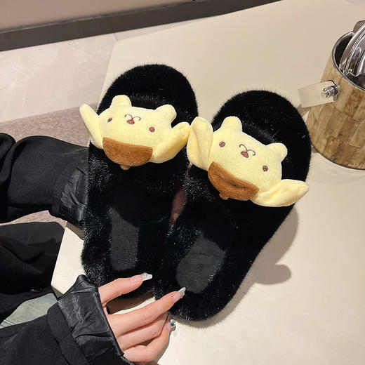 【秋冬新款❗️韩版时尚鱼嘴套脚】选取舒适材质，优质柔软面料，耐磨鞋底，柔软亲肤，舒适不磨脚，厚底时装休闲大码女式保暖加绒加厚卡通QQ 商品图2