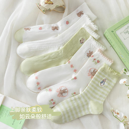 ⁴【成人中筒袜子】涂鸦中筒袜&考试袜任选 适34码-44码 YC04--CR-BDT 商品图9