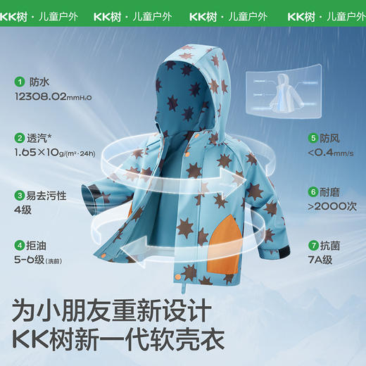 【KK树】小荷叶软壳衣(满印版) 商品图1
