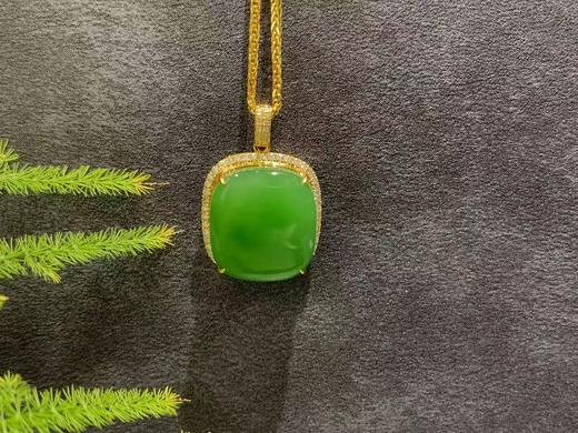 【御珠宫坊】金镶碧玉吊坠 商品图1