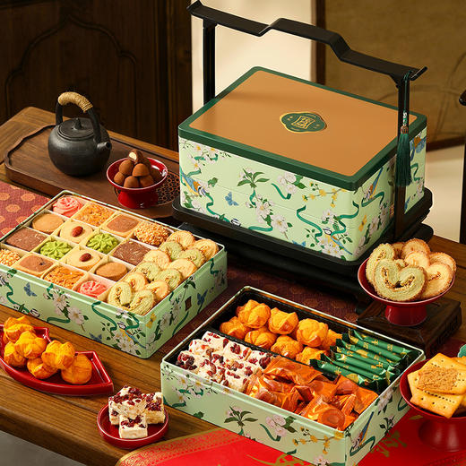 【瑞启丰年礼盒】悠享时杭州特产糕点心礼盒伴手礼下午茶休闲零食礼包年货过年元旦送礼物800g 商品图3