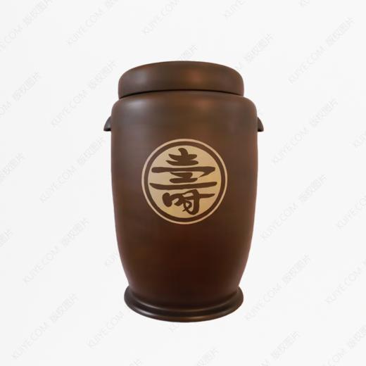 纯手工拉坯五色泥紫陶福寿大坛（彩填）骨灰坛骨灰罐骨灰盒寿盒 商品图0