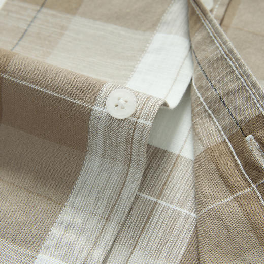 【100%棉】罗蒙男士长袖格子衬衫休闲时尚百搭舒适大众款日常百搭衬衣 商品图7