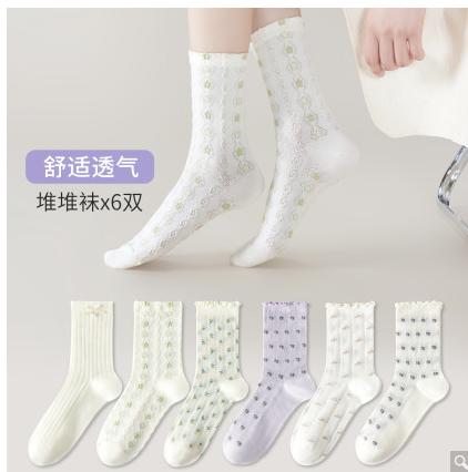 ⁴【成人中筒袜子】涂鸦中筒袜&考试袜任选 适34码-44码 YC04--CR-BDT 商品图8