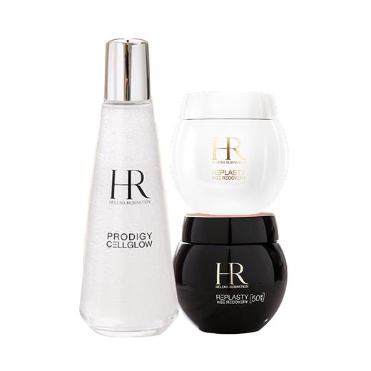 【全球购A】送礼盒礼袋  HR赫莲娜黑白绷带小露珠三件套 【新版50px】黑绷带晚霜50ml+白绷带日霜50ml+小露珠200ml 商品图12