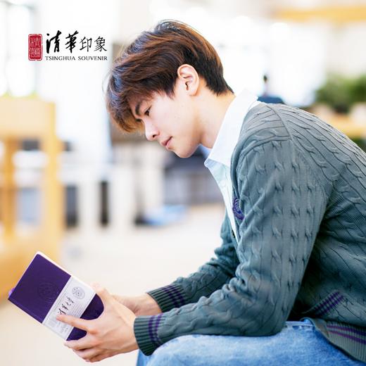 清华文创学院风商务开衫毛衣（灰色成人款） 商品图3