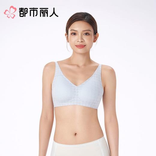 都市丽人女士内衣蕾丝VBRA文胸无钢圈二排四扣LBC5N1 商品图1