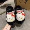 【爆甜少女风❗️小猫猫毛毛拖鞋】时尚简约百搭，个性的鞋头设计，柔软亲肤，舒适不磨脚，呵护您的双足，秋冬时尚百搭半拖外穿厚底一字棉拖QQ 商品缩略图8