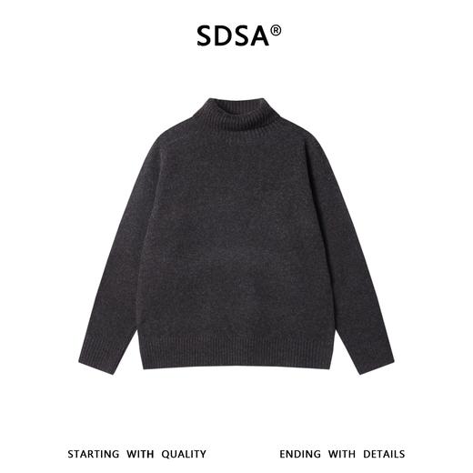 8872SDSA男士秋冬新款痞帅男装极简风可翻高领设计毛衣百搭时尚针织衫 商品图1