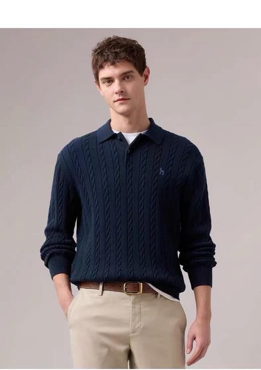 D122455秋冬新款男士纯色针织衫休闲上衣 商品图8