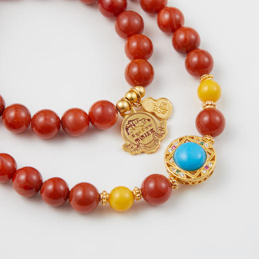 南红双圈手串 商品图2