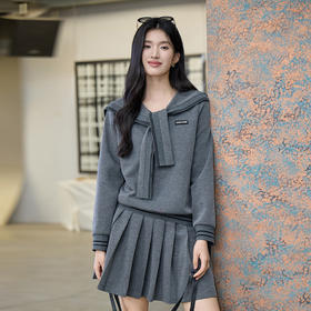 奢姿大码女装2025秋季时尚减龄海军领上衣胖妹妹气质学院风上衣9953194333A