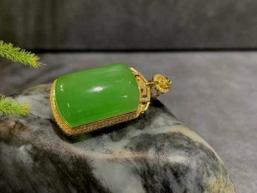 【御珠宫坊】金镶碧玉吊坠 商品图4