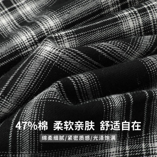 罗蒙女士长袖衬衫时尚百搭休闲日常柔软易打理舒适长袖衬衣 商品图3