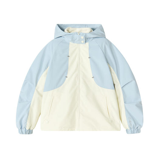 笛莎Deesha 童装女童外套2026春新款撞色连帽外套 商品图4