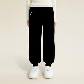 笛莎Deesha 童装女童裤子2026春新款休闲束脚运动裤