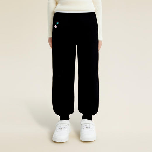 笛莎Deesha 童装女童裤子2026春新款休闲束脚运动裤 商品图0