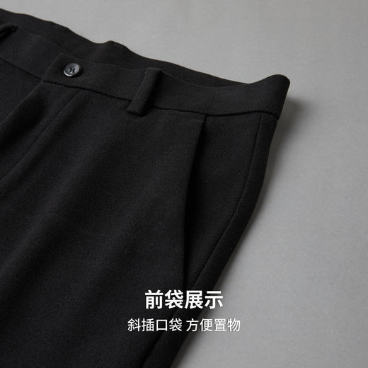 【含绵羊毛】圣得西2025年冬季男款休闲长裤时尚都市商务直筒裤 商品图7