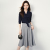 罗蒙气质百搭半身裙舒适微弹商务简约大方优雅中长款半截裙 商品缩略图7