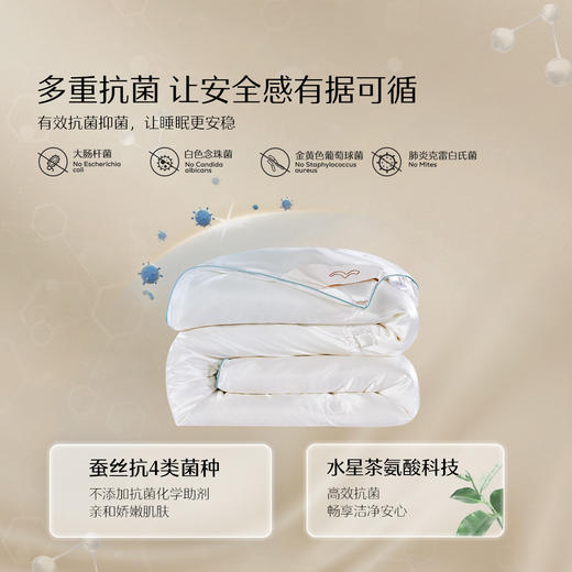 水星家纺蚕丝春秋二合一被A类丝滑透气细腻亲肤床上用品严选 商品图2