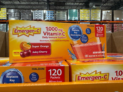 🔥特价！截止1/19！340元/盒！**📢每日活力好搭档——Emergen-C维生素C冲剂✨120袋 商品图1