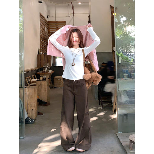 <曾小咸推荐>3.22现货秒杀 ！微信超特价！韩系娃娃领打底长袖 日常109.99 立减40 秒杀69.99！ 毛衣开衫 秒杀89.99！休闲裤 秒杀99.99！ 商品图3