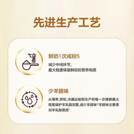 多力喜洋洋免疫qiu蛋白富硒配方羊奶粉320g/盒（20g*16袋） 商品图3